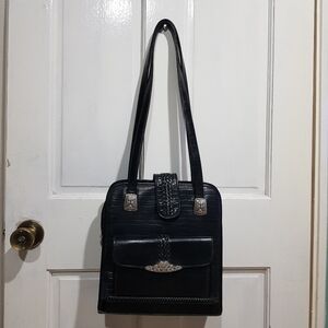 Black Structured Shoulder Bag